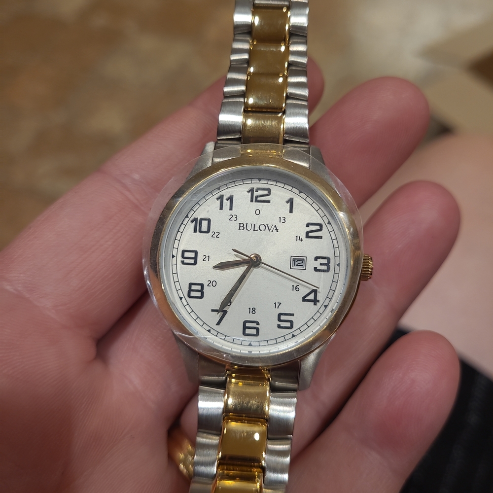 Bulova 98M128 Women’s Two-Tone Watch – Brand New in Box, Classic Collectible